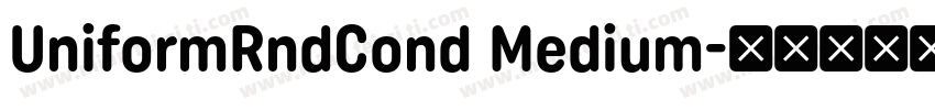 UniformRndCond Medium字体转换